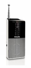Φορητό Αναλογικό Ραδιόφωνο FM/MV Philips AE1530 Μαύρο - Ασημί