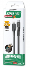 WDC-154 Super Fast Charge PD20W ΜΑΥΡΟ ΚΑΛΩΔΙΟ 1 ΜΕΤΡΟ TYPE-C ΣΕ LIGHTNING WDC-154 Super Fast Charge PD20W ΜΑΥΡΟ ΚΑΛΩΔΙΟ 1 ΜΕΤΡΟ TYPE-C ΣΕ LIGHTNING
