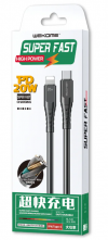 WDC-154 Super Fast Charge PD20W BLACK CABLE 1 MTRS