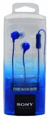 Hands Free Stereo Sony MDR-EX15APLIC for android and iphone 3,5 mm Blue