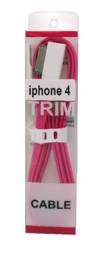 Magnet USB to Dock Cable For iPhone 4/4S, 3GS 1.2m in Hot Pink Magnet USB to Dock Cable For iPhone 4/4S, 3GS 1.2m in Hot Pink