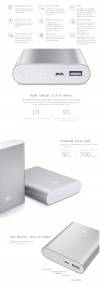 Original Xiaomi 10400mAh Mobile External Power Bank Charger for Mobile Phones
