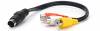 4 pin Mini-DIN S-Video Αρσενικό σε 3x RCA Θηλυκό Cable 27cm (OEM) 4 pin Mini-DIN S-Video Αρσενικό σε 3x RCA Θηλυκό Cable 27cm (OEM)