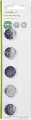 Nedis Lithium Watch Batteries CR2016 3V 5pcs