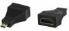 HDMI A female to micro HDMI D male adapter with gold plated connectors VC-017G (OEM) HDMI A female to micro HDMI D male adapter with gold plated connectors VC-017G (OEM)