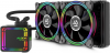 Inter-Tech Alseye H240 Dual Fan 120mm Processor Water Cooling for Socket AM4/1200/115x with RGB Lighting