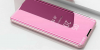 Θήκη Clear View για Samsung Note 10 Plus Ροζ Μεταλλικο (OEM)