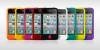 iPhone 4G / 4S Θήκη σιλικόνης με κουμπί home σε διάφορα χρώματα