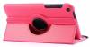 Leather Rotating Case for Asus Fonepad 8 FE380CXG Fuchsia (OEM)