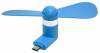 Micro USB Mini Fan Ancus Light Blue