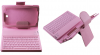 Leather Bluettoth with Keyboard Stand Case for Samsung Galaxy Tab 3 (7) T210 Pink (OEM)