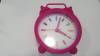 TABLE ALARM CLOCK MAGENTA SILICONE PLASTIC (OEM)