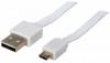 Πλατύ Καλώδιο Φόρτισης/Δεδομένων USB 2.0 A αρσ. σε micro USB B αρσ. 18.5cm Λευκό (Oem) (Bulk) Πλατύ Καλώδιο Φόρτισης/Δεδομένων USB 2.0 A αρσ. σε micro USB B αρσ. 18.5cm Λευκό (Oem) (Bulk)