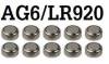 _T:1.55V Button Coin Cell Watch Battery AG6 AG-6 LR920 LR69 LR921 GP371