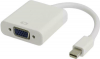 Powertech Μετατροπέας mini DisplayPort male σε VGA female Λευκό (CAB-DP067)