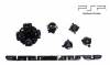 PSP 1000 button set black color