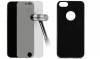 Ultra Thin TPU Gel Case Set with Tempered Glass 3D Screen Protector 9h WTP002 Black for Apple iPhone 7 Plus Black