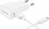 Original Charger Fast Charge Samsung EP-TA20EWE 5V with Cable,15W 2.0A White