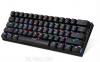 Motospeed CK62 Black Bluetooth mechanical keyboard RGB with red switch GR layout