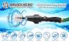          Brush Hero Wheel Brush, Premium Water-Powered Turbine for Rims, Engines, Bikes, Equipment