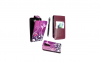 LG Optimus G2 D802 Leather Flip Case Purple With Butterflies