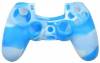 Silicone skin for PS4 Blue White