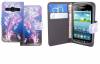 Samsung Galaxy Xcover 2 s7710 Δερμάτινη θήκη Stand Πορτοφόλι Μπλε Με Πεταλούδες  (OEM)
