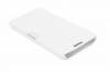 Huawei Ascend G630 - Magnetic Leather Stand Case With Hard Back Cover White (OEM)