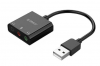 ORICO USB κάρτα ήχου SKT3, USB2.0, 3x 3.5mm, μαύρο ORICO USB κάρτα ήχου SKT3, USB2.0, 3x 3.5mm, μαύρο