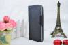 Leather Wallet Stand/Case for Alcatel One Touch Pop C9 OT-7047D Glossy Black (OEM)