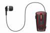 Remax RB-T12 Stereo Bluetooth Μονό Ακουστικό με Καλώδιο που μαζεύει Μαύρο/Κόκκινο RM4-008-BLK