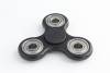 BLCR Three-Spinner Fidget Toy Plastic 3 minute  EDC Hand Spinner for Autism and ADHD Black Granite