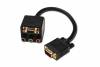 VGA Monitor Y-Splitter Cable, HD15 - 3 RCA OEM VGA male to VGA female and RCA female