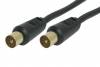 PowerTech Καλώδιο Κεραίας για Τηλεόραση RF αρσ. σε RF αρσ. 1.5m Μαύρο CAB-V007 PowerTech Καλώδιο Κεραίας για Τηλεόραση RF αρσ. σε RF αρσ. 1.5m Μαύρο CAB-V007
