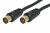 PowerTech RF male to RF male TV Cable 1.5m Black CAB-V007