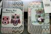 Νο: PG89R  MODA ITALIA  WALLET OF HAND & POCKET COLOURS WITH VARIOUS OWLS  (ΟΕΜ)