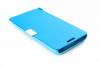 Huawei Ascend G630 - Magnetic Leather Stand Case With Hard Back Cover Blue (OEM)