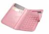 Universal Leather Pouch Wallet With Suction Cups For Big Phones 5,3" - 6" Pink (OEM)