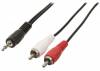 Cable 2x RCA male. - 3,5mm Stereo male, 20m VLAP 22200B 200