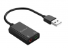 ORICO USB κάρτα ήχου SKT2, USB2, 2x 3.5mm, μαύρο