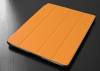 ipad 2, 3 - Smart Cover Case With Plastic Back Cover Orange (OEM)