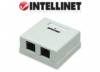 Intellinet 210898 Cat5e Surface Mount Box 2 - Port UTP White