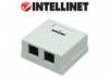 Intellinet 210898 Cat5e Surface Mount Box 2 - Port UTP White Intellinet 210898 Cat5e Surface Mount Box 2 - Port UTP White