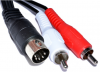 1.5M 5 Pin Din Male to 2 RCA Male Audio Video για DVD Player Μαύρο (OEM) 1.5M 5 Pin Din Male to 2 RCA Male Audio Video για DVD Player Μαύρο (OEM)