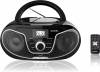 Roxel RCD-S70BT Portable Boombox CD Player with Bluetooth, Remote Control, FM Radio, USB MP3 Playback, 3.5mm AUX Input, Headphone Jack, LED Display (Black) B07X5VNJHH