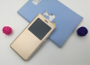 Xiaomi Redmi Note 5a Prime θήκη Δερμάτινη Smart View με Παράθυρο Χρυσή (oem)
