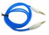 3.5mm Stereo Audio Auxiliary AUX Cable for  iphone, Android Smart Phones And MP3 Blue 1m (Oem) (Bulk)