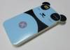 iphone 4/4s Hard Silicone Case Pada Light Blue (ΟΕΜ)