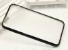 iphone 6 Plus - TPU bumper Frame Matte Clear Back Hard Case Cover Black (OEM)