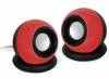 GEMBIRD SPK-AC-R Stereo speakers Speaker Sphere 3.5mm Jack black and red